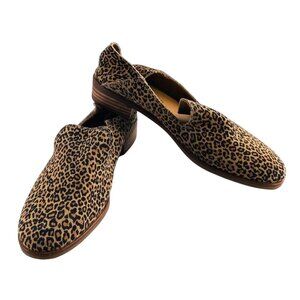 Lucky Brand Leopard Print Slip-On Loafers Size 9